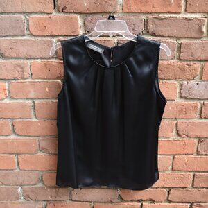 Jones New York Black Silk Sleeveless Top Size L
